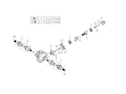 SMC 720R - rozkres - FRONT TRANSMISSION