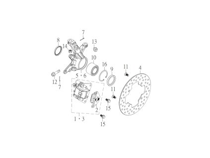 SMC 720R - rozkres - KNUCKLE, STEERING