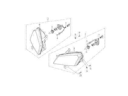 SMC 720R - rozkres - HEADLIGHT