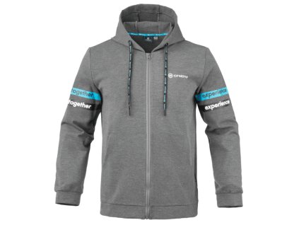 Mikina CFMOTO Hoody Stripe - šedá, M
