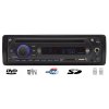 1DIN rádio pro autobusy s DVD/CD, 2x USB, SD, Bluetooth + HF, Mikrofon pro průvodce + prop HF