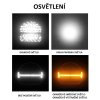 LED světlo kulaté s pozičním a výstražným světlem, 141W, ECE R10, R148, R149