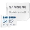 Paměťová karta MicroSDXC 64GB 160M + adaptér, SAMSUNG EVO Plus