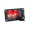 Panel s 2x spínačem + 2x USB