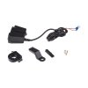 USB+USB C nabíječka s voltmetrem/teploměrem na motocykl