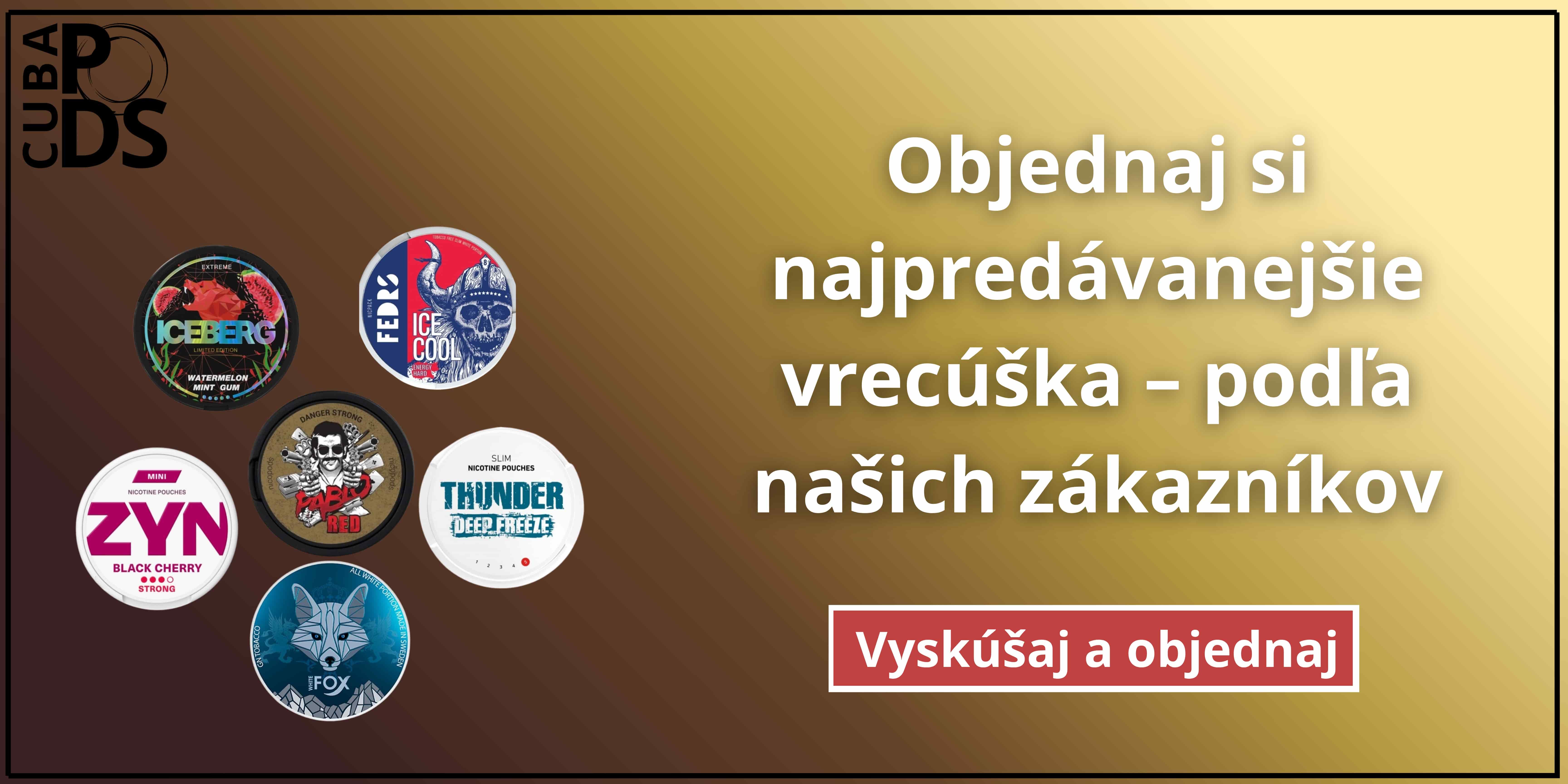 Najpredavanejsie nikotinove vrecuska