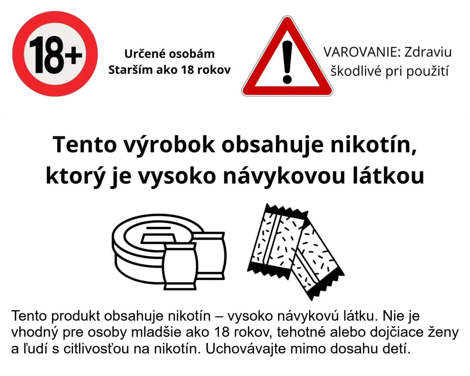 CUBA WHITE CHERRY – čerešňové nikotínové vrecúška bez tabaku a dymu, varovanie: predaj od 18 rokov