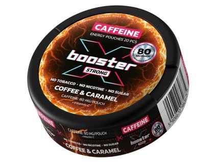 Energy pouches X Booster Coffee Caramel 80 mg