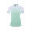 Cyklistický dres  ATX WS Jersey Half Zip S/S green'n'white