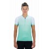 Cyklistický dres  ATX WS Jersey Half Zip S/S green'n'white