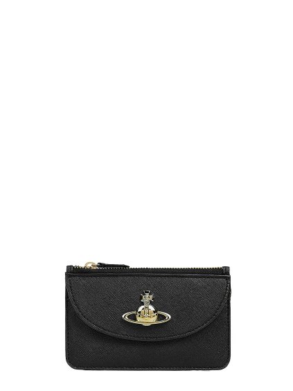 Peňaženka - HALF MOON CARD HOLDER čierna