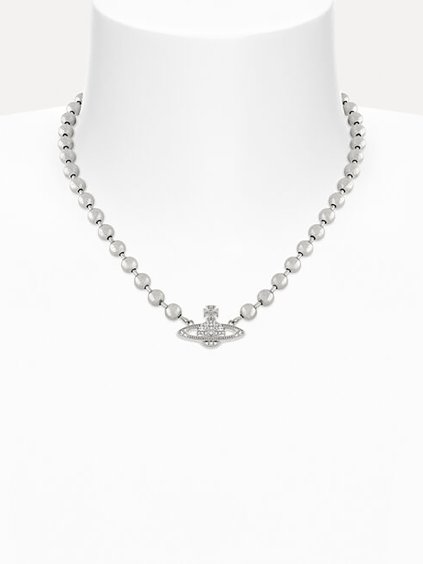 Náhrdelník - THAMES MINI BAS RELIEF CHOKER strieborný