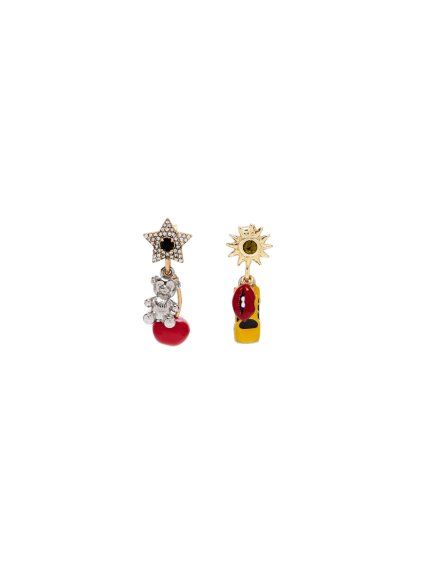 Náušnice - TRINKET CHARM CLUSTER EARRINGS