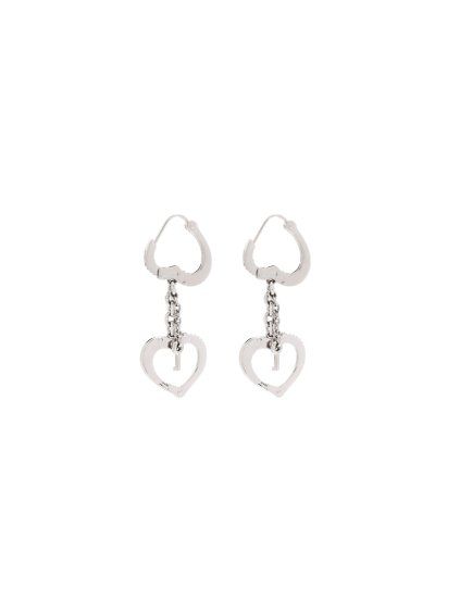 Náušnice - HEART HANDCUFF EARRINGS