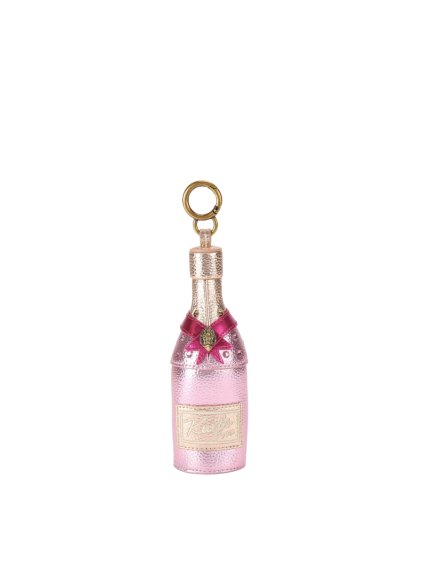 Prívesok - CHAMPAGNE BOTTLE CHARM ružový