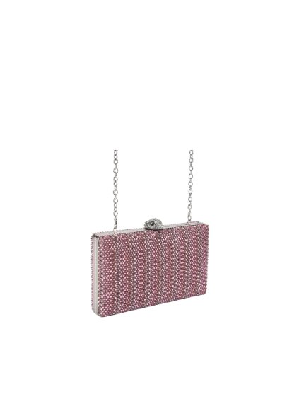 Kabelka - CRYSTAL KENSINGTON CLUTCH ružová