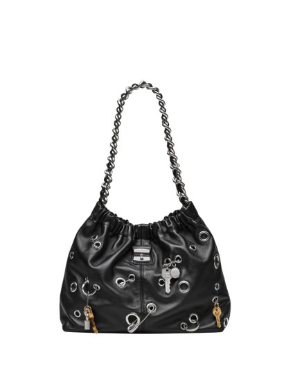 Kabelka - THE GROMMET CHARM CRISTINA TOTE čierna