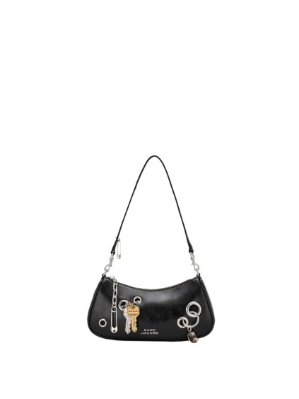 Kabelka - THE GROMMET CHARM SHOULDER BAG čierna