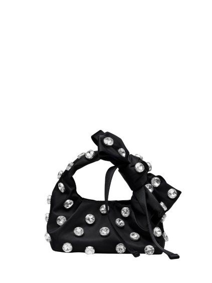 Handbag - THE GEM NYLON BOW MINI SACK BAG
