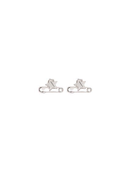 Náušnice - SAFETY PIN STUD EARRINGS