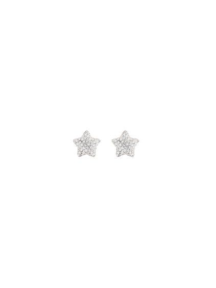 Náušnice - STAR PAVE STUD EARRINGS