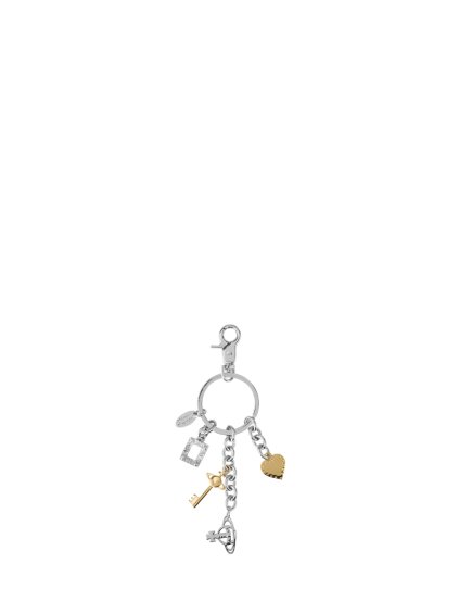 Kľúčenka - MULTI CHARM KEYRING strieborná