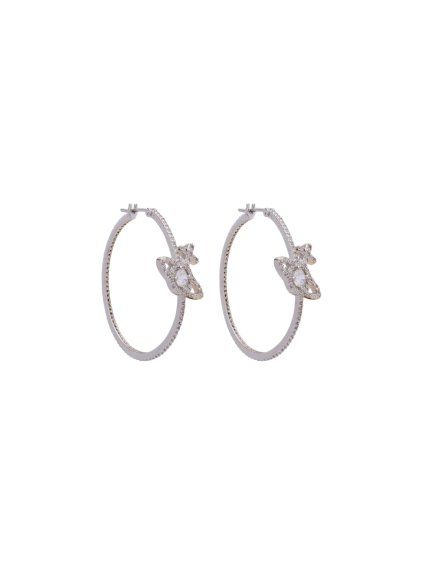 Náušnice - OLYMPIA CZ HOOP EARRINGS