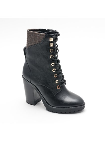 Čižmy - MICHAEL KORS BASTIAN LACE UP čierne