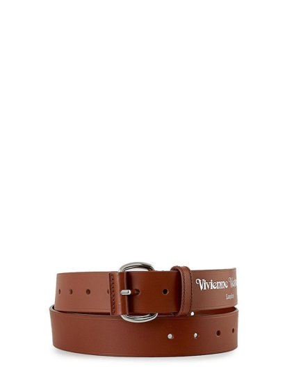 Opasok - BELTS ROLLER BUCKLE BELT / SILVER hnedý