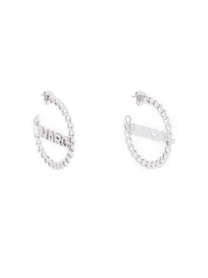Náušnice - CHAIN HOOP EARRINGS