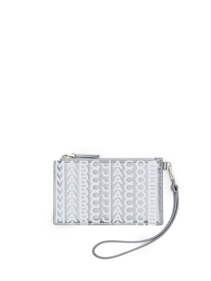Peňaženka - THE TOP ZIP WRISTLET WALLET strieborná