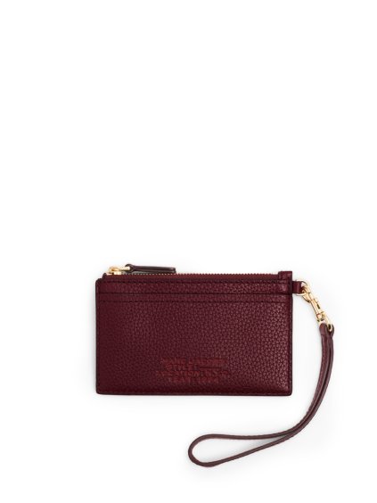 Peňaženka - THE TOP ZIP WRISTLET WALLET tmavobordová
