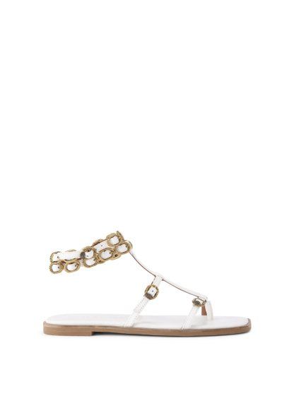 Sandály - REGENT FLAT GLADIATOR béžové