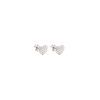 Náušnice - HEART PAVE STUD EARRINGS