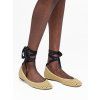 Baleríny - THE CROCHET LACE UP BALLERINA