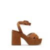 Sandále - FURLA CROSS PLATFORM SANDAL T. 110 - CAMOSCIO hnedé