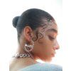 Náušnice - CHAIN HOOP EARRINGS
