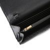 Peněženka - WALLET ON CHAIN ​​PUFF BLACK LEATHER