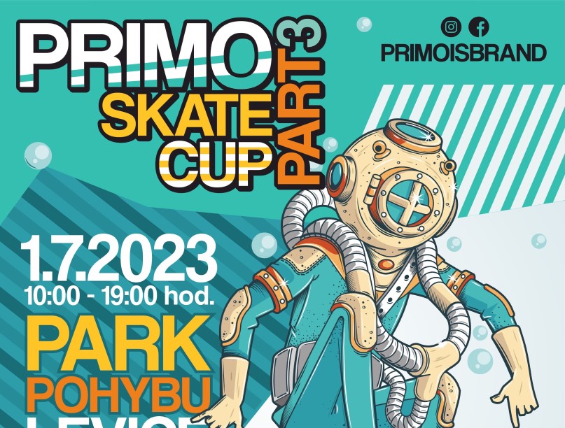 Pozvánka na Primo Skate Cup 2023 Levice