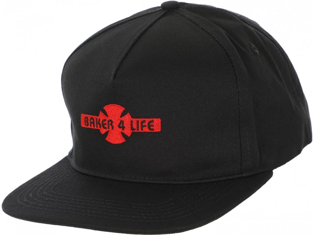 independent baker 4 life strapback hat black