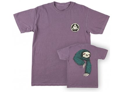 welcome t shirts sloth garment dyed wine vorderansicht 0322521