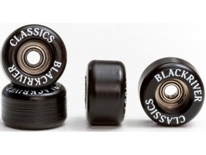 Blackriver Fingerboard Wheels Classic Schwarz Rollen