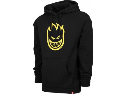 spitfire bighead hoodie black yellow print