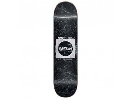 tal165 tabla skate almost minimalist r7 black white 8.25