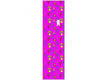 grizzly have a nice trip pink printed skateboard griptape