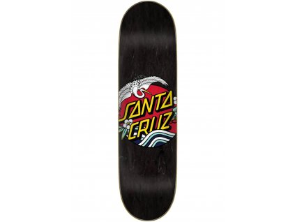 santa cruz skateboard decks crane dot lg 7 ply birch black vorderansicht 0267953