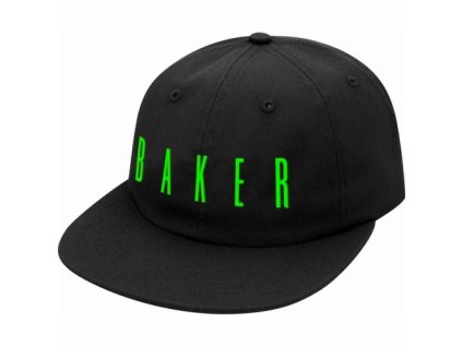 large 85895 Baker Skateboards Cosmos Black Snapback Hat
