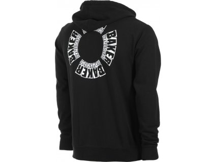 baker arch sphere zip hoodie black reverse