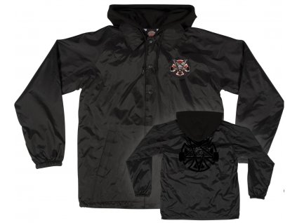 independent uebergangsjacken thrasher pentagram cross l s independent hooded jacket black vorderansicht 0504323