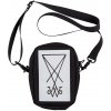 welcome talisman shoulder bag black white reverse